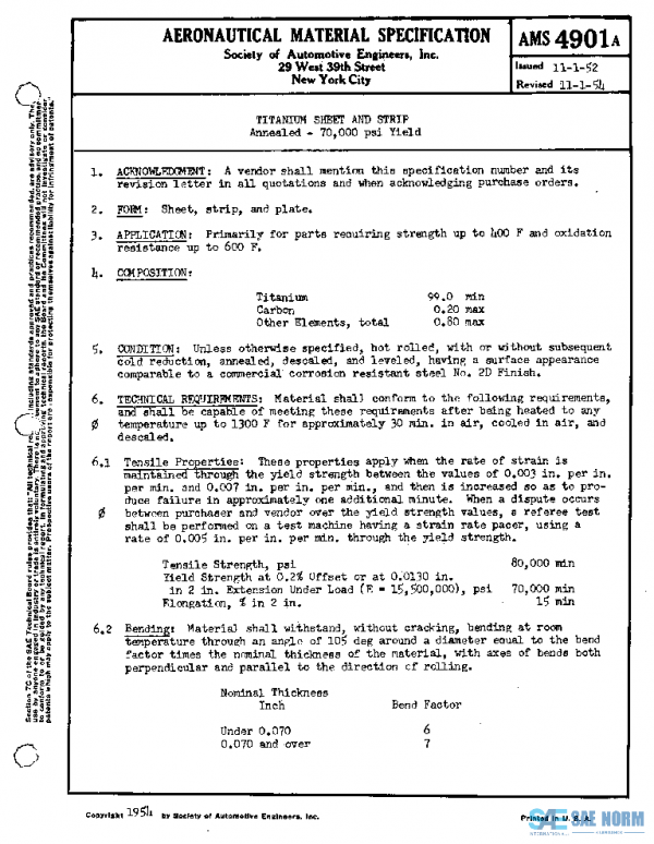 SAE AMS4901A PDF SAE AMS4901A PDF