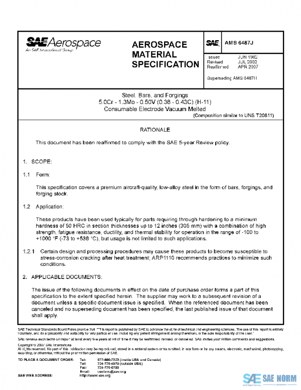 SAE AMS6487J PDF SAE AMS6487J PDF