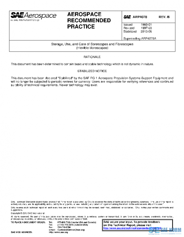 SAE ARP4078B PDF