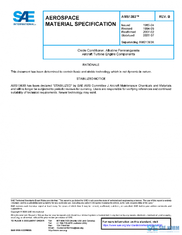 SAE AMS1383B PDF
