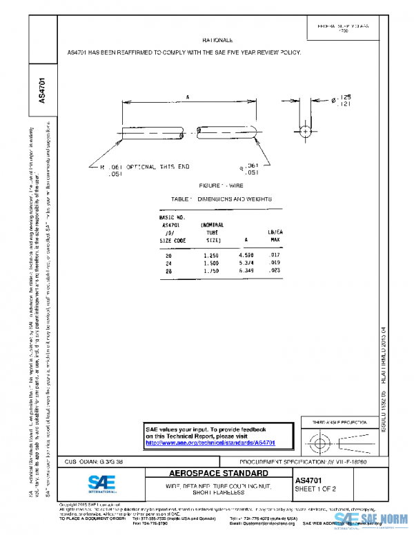 SAE AS4701 PDF