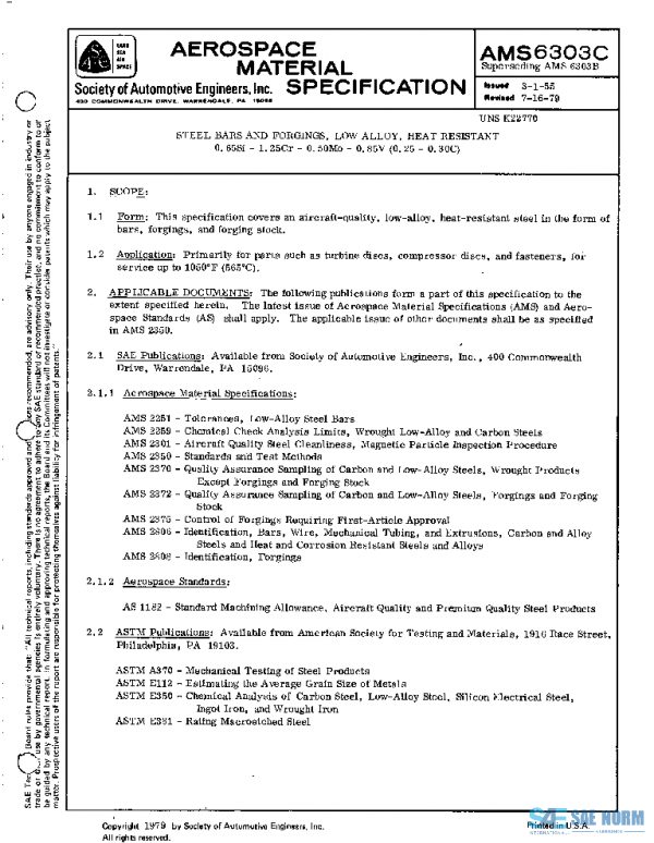 SAE AMS6303C PDF