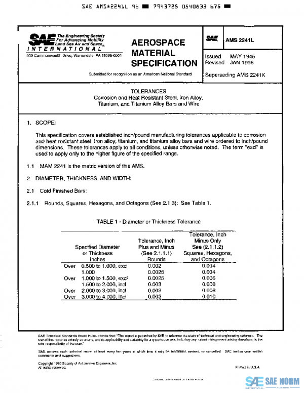 SAE AMS2241L PDF