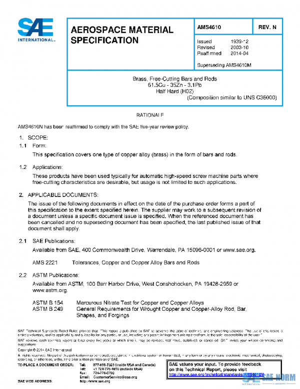 SAE AMS4610N PDF