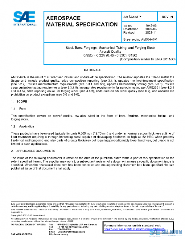 SAE AMS6448N PDF SAE AMS6448N PDF