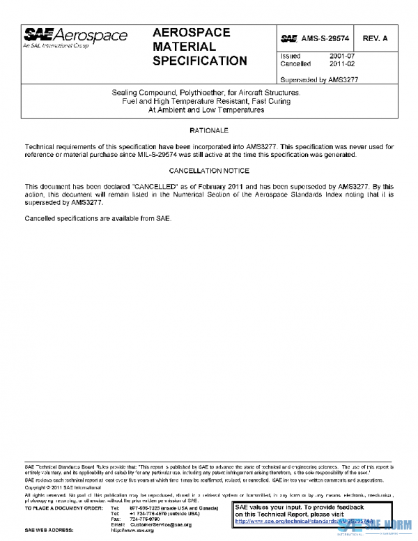SAE AMSS29574A PDF