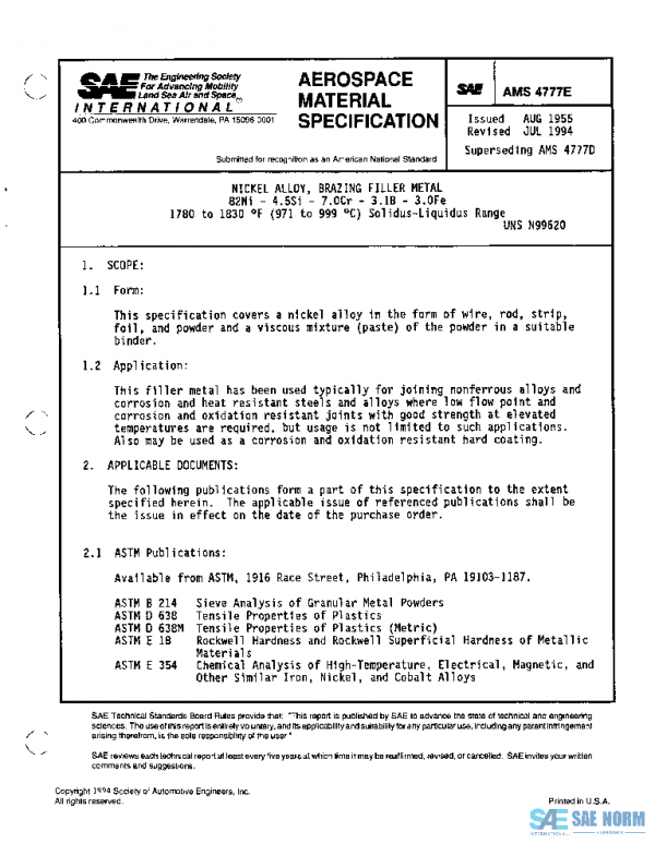 SAE AMS4777E PDF