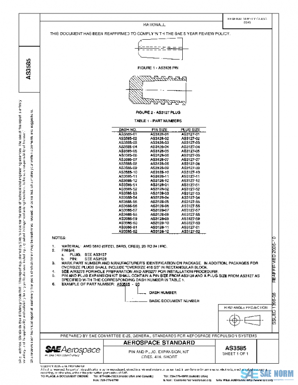 SAE AS3585 PDF