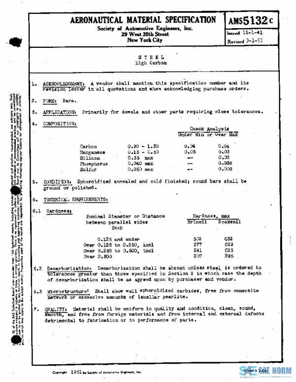 SAE AMS5132C PDF SAE AMS5132C PDF