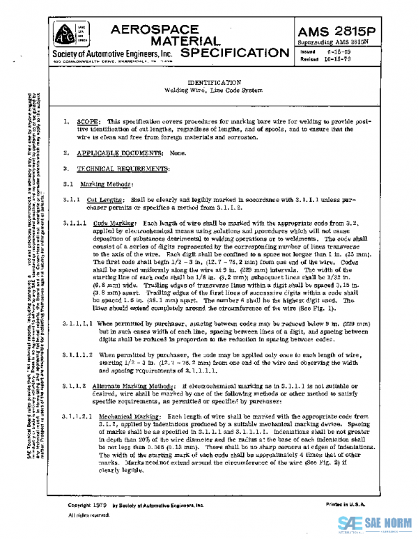 SAE AMS2815P PDF SAE AMS2815P PDF