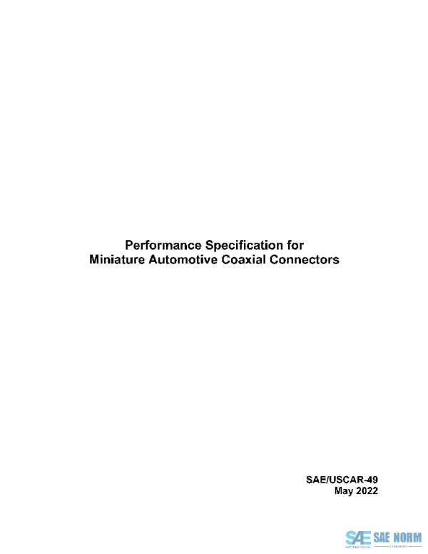SAE USCAR49 PDF SAE USCAR49 PDF
