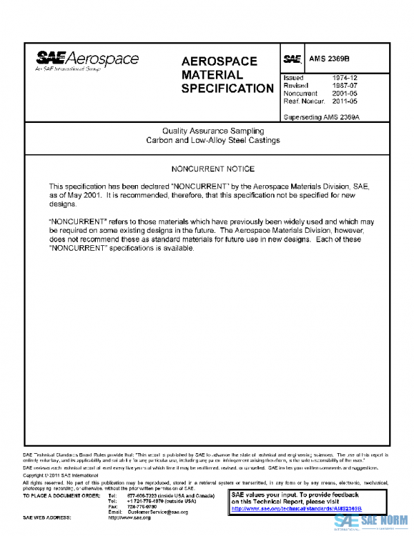 SAE AMS2369B PDF SAE AMS2369B PDF