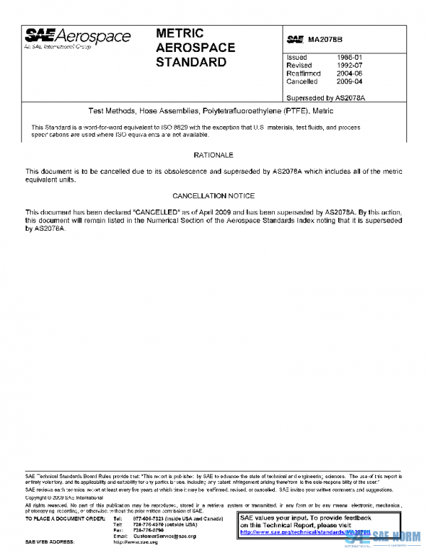 SAE MA2078B PDF SAE MA2078B PDF