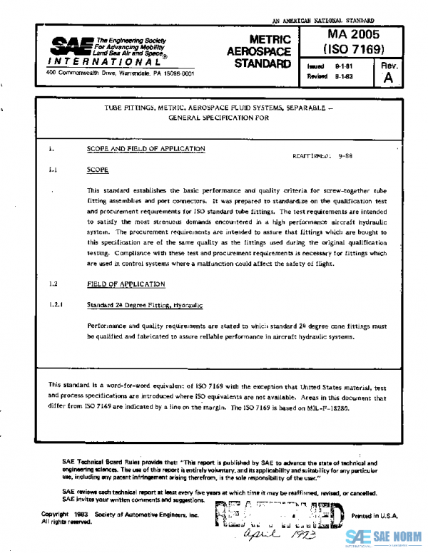 SAE MA2005A PDF