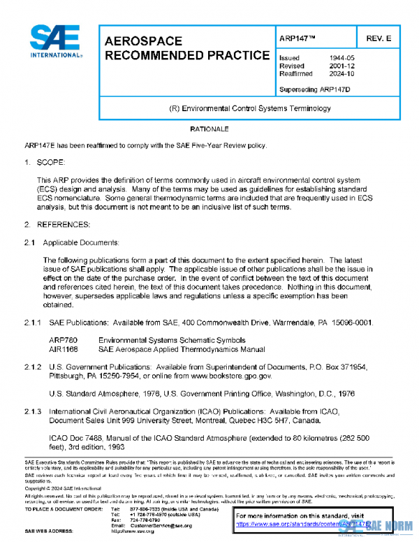 SAE ARP147E PDF