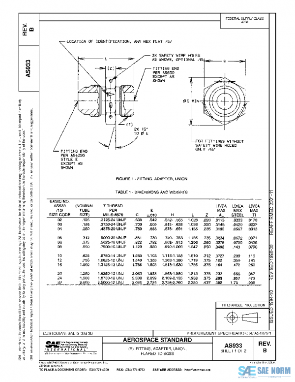 SAE AS933B PDF