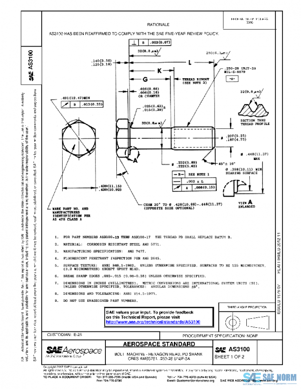 SAE AS3100 PDF