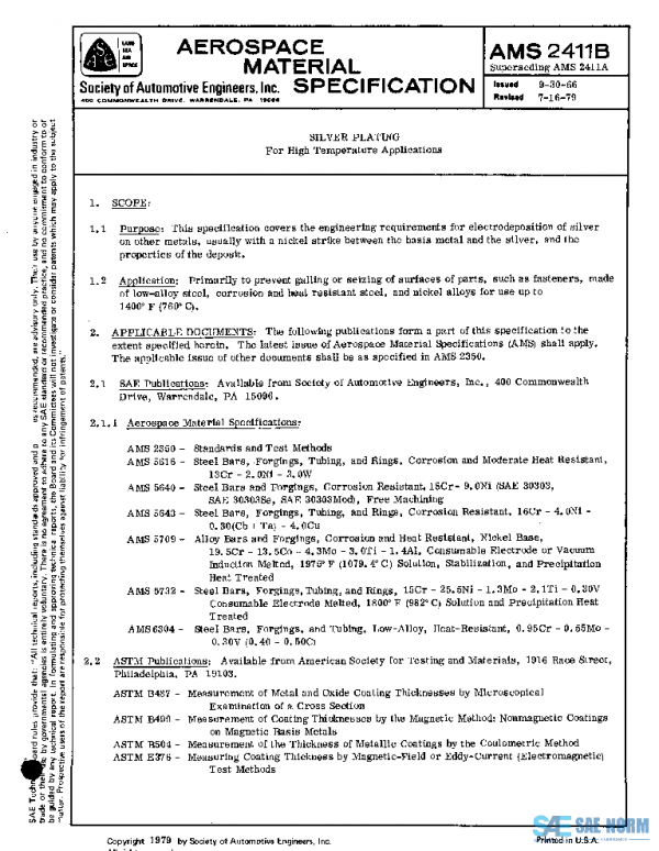 SAE AMS2411B PDF SAE AMS2411B PDF