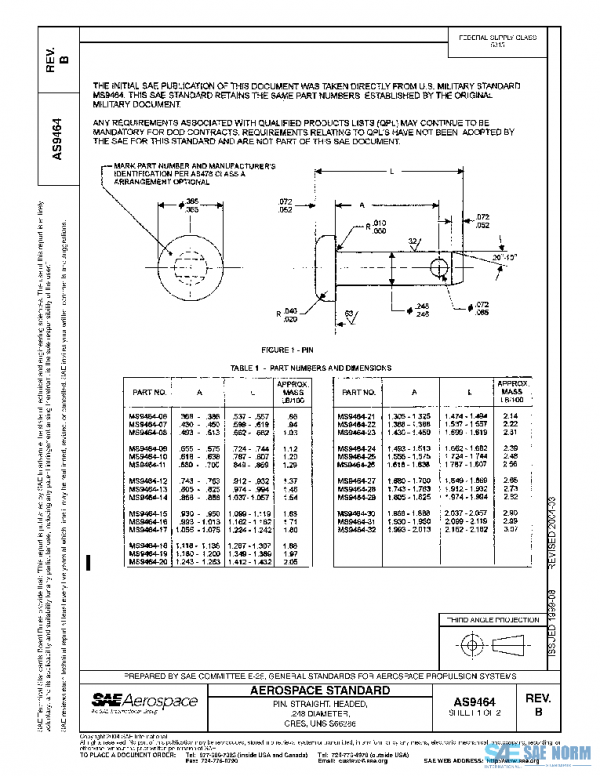 SAE AS9464B PDF SAE AS9464B PDF