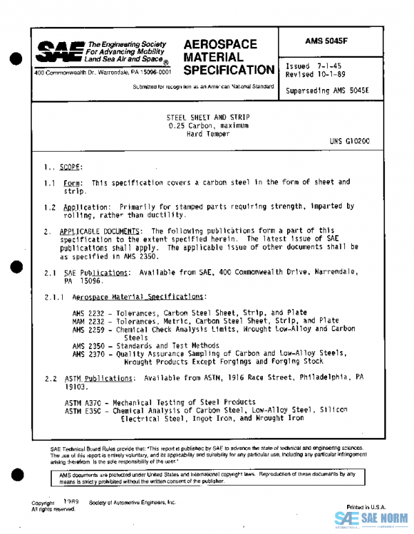 SAE AMS5045F PDF