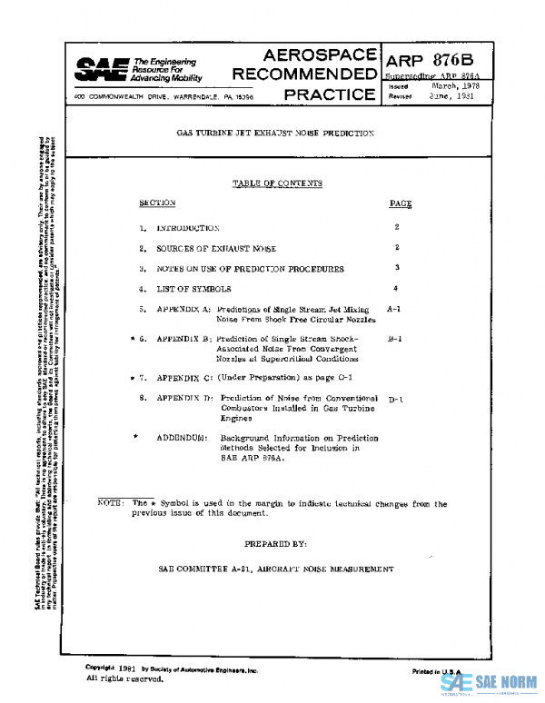 SAE ARP876B PDF