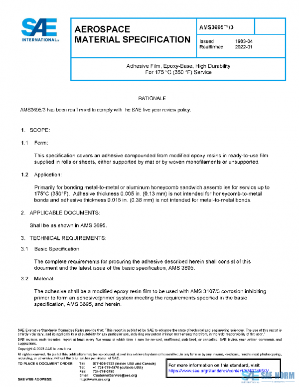 SAE AMS3695/3 PDF SAE AMS3695/3 PDF