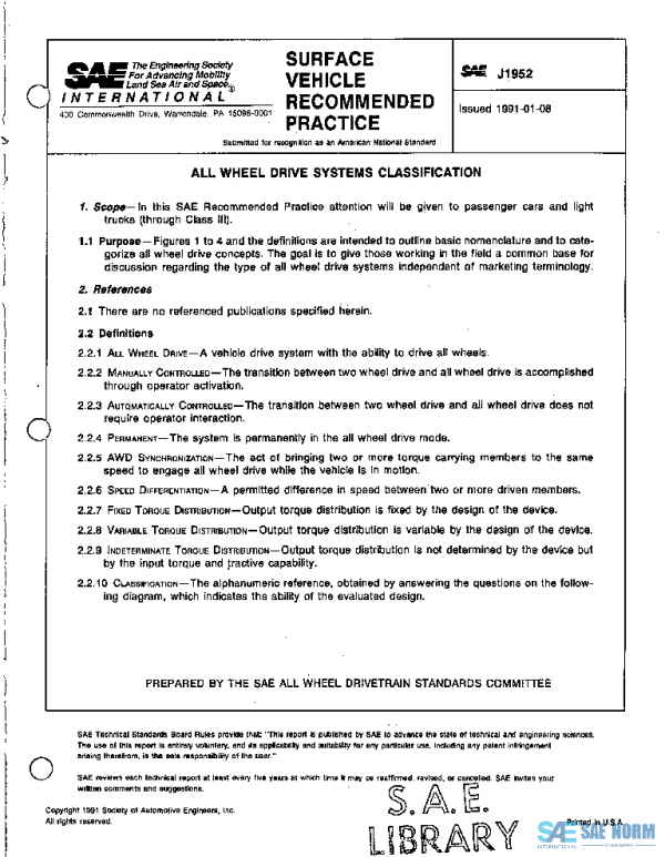 SAE J1952_199101 PDF SAE J1952_199101 PDF