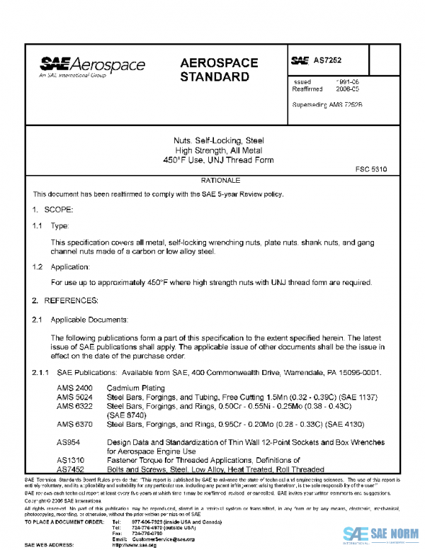 SAE AS7252 PDF