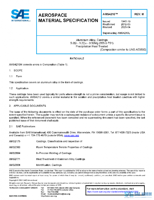 SAE AMS4210M PDF