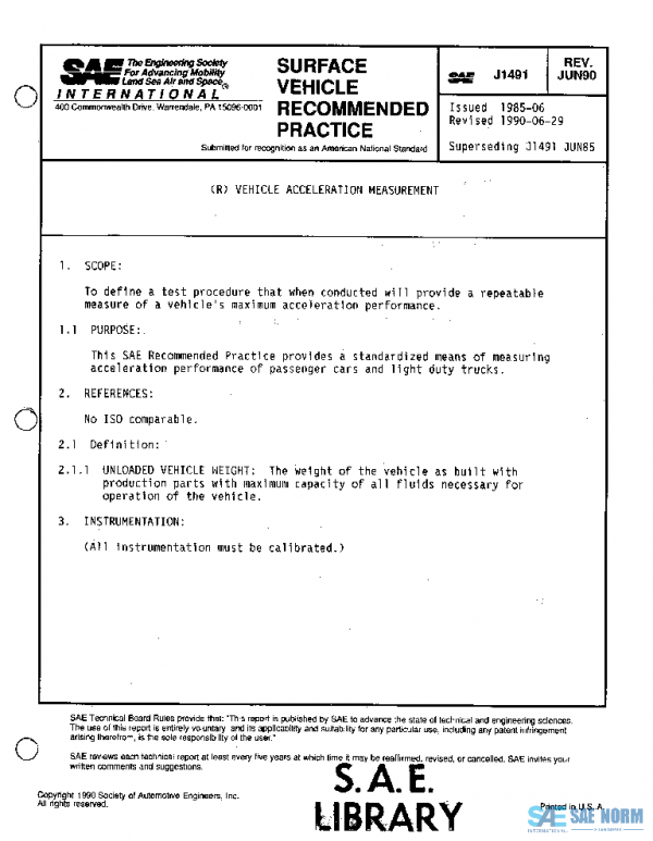 SAE J1491_199006 PDF SAE J1491_199006 PDF