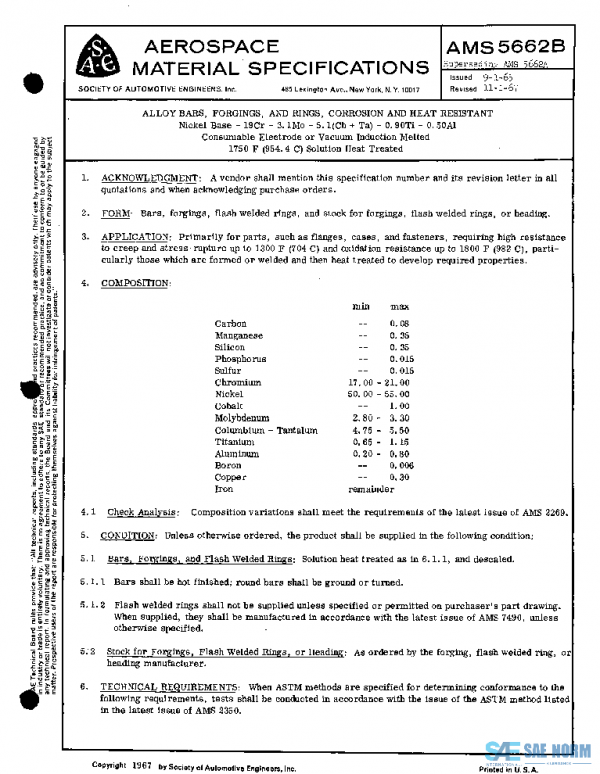 SAE AMS5662B PDF