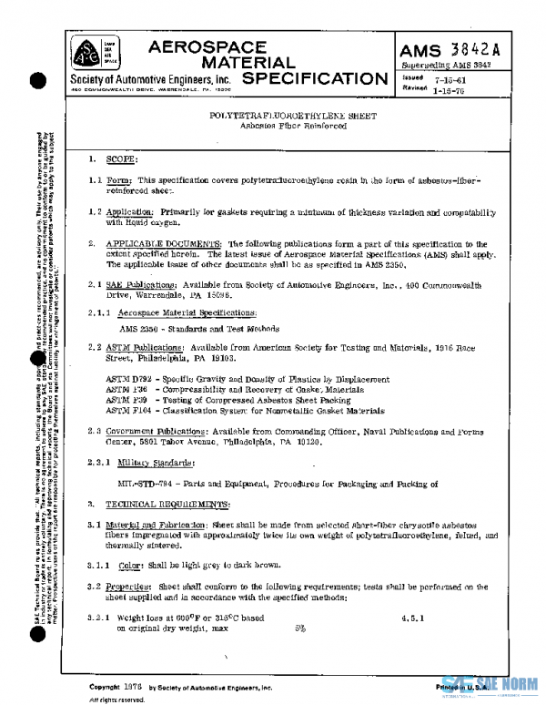 SAE AMS3842A PDF SAE AMS3842A PDF