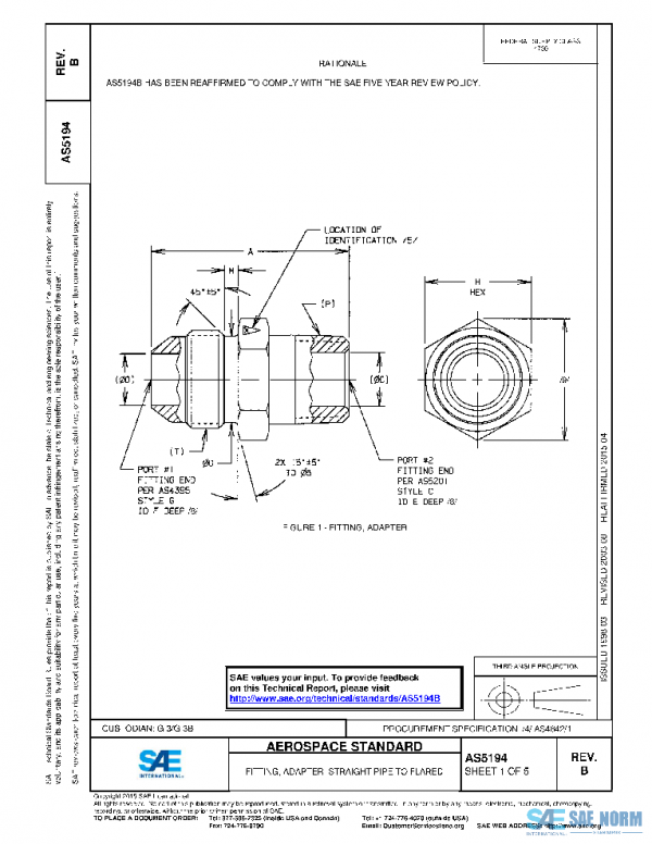 SAE AS5194B PDF SAE AS5194B PDF