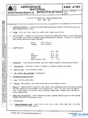 SAE AMS4785 PDF
