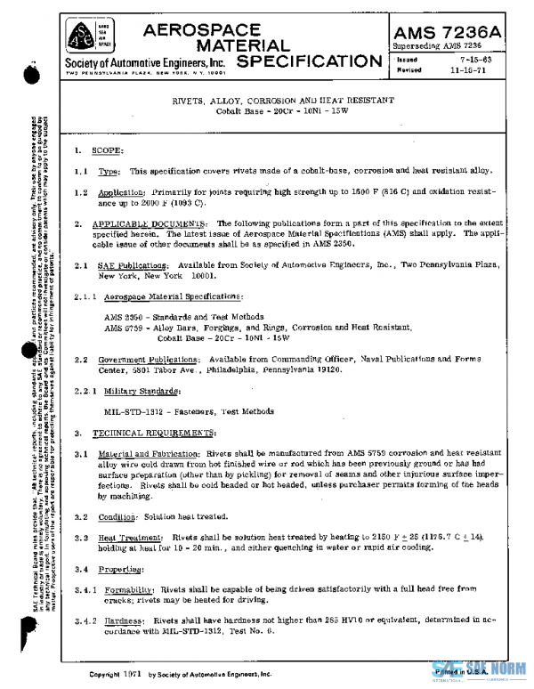 SAE AMS7236A PDF SAE AMS7236A PDF