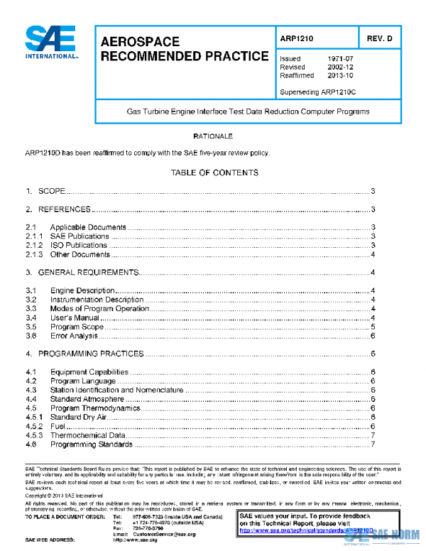 SAE ARP1210D PDF SAE ARP1210D PDF
