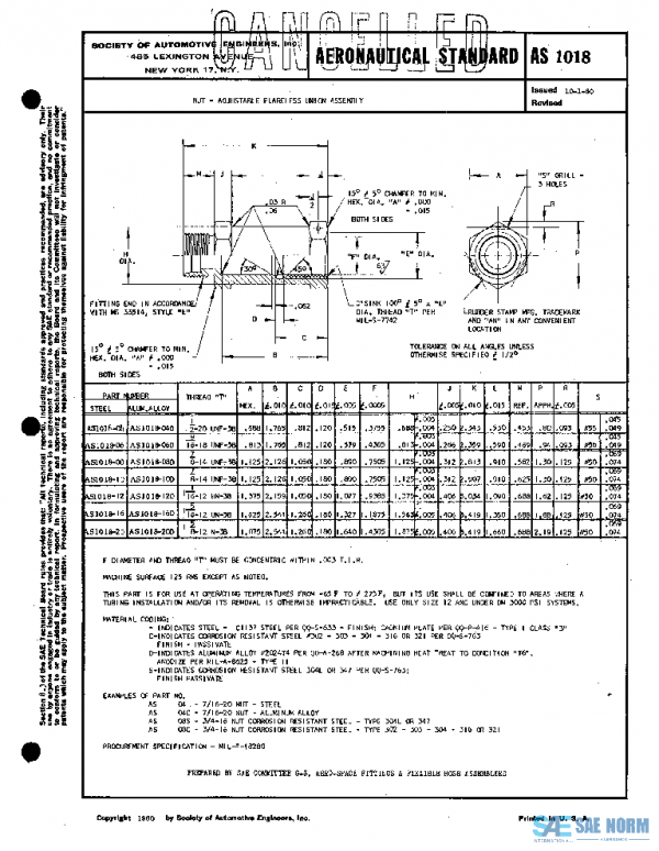 SAE AS1018 PDF