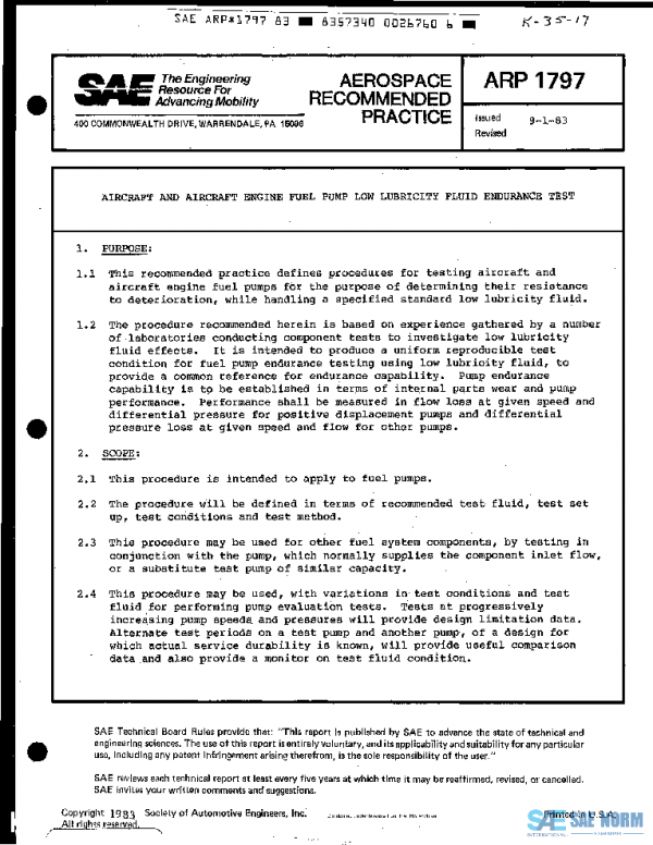 SAE ARP1797 PDF