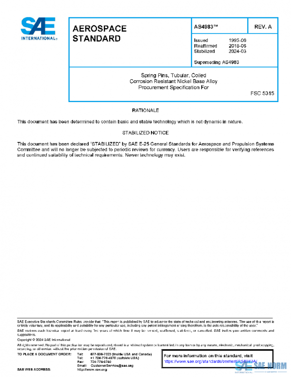 SAE AS4983A PDF SAE AS4983A PDF