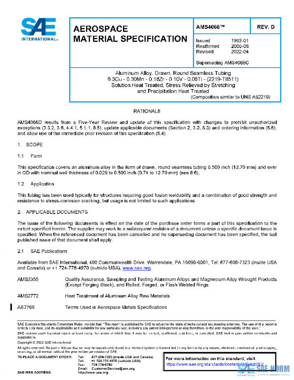 SAE AMS4066D PDF