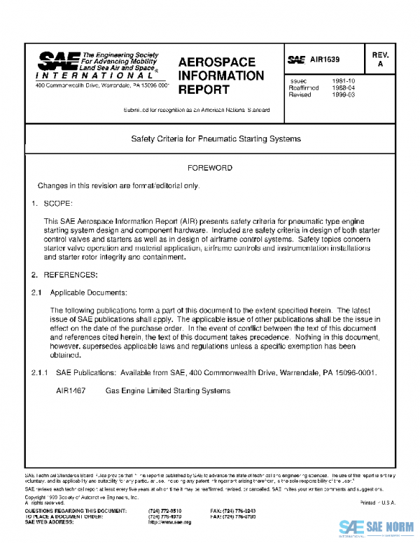 SAE AIR1639A PDF