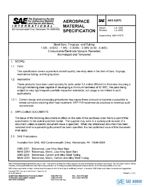 SAE AMS6257C PDF