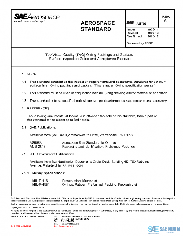 SAE AS708A PDF