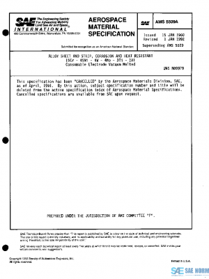SAE AMS5509A PDF