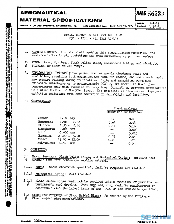 SAE AMS5652B PDF