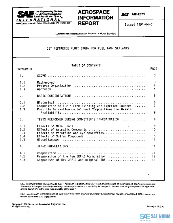SAE AIR4275 PDF SAE AIR4275 PDF