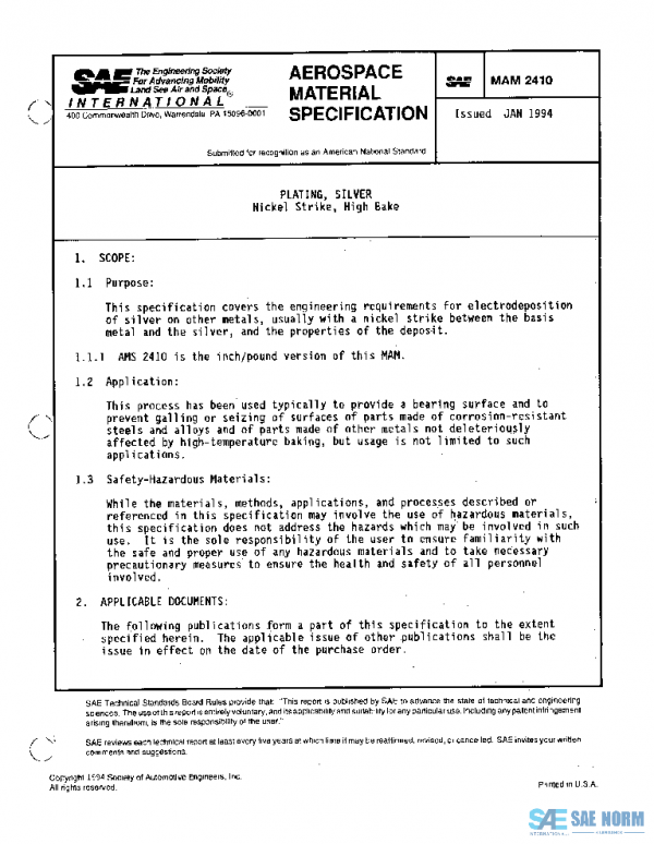 SAE MAM2410 PDF