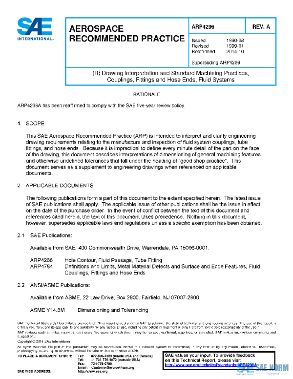 SAE ARP4296A PDF