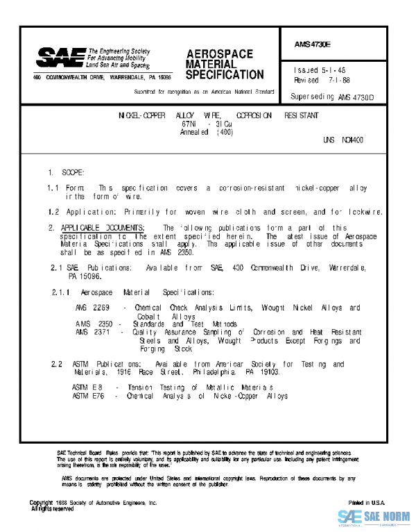 SAE AMS4730E PDF