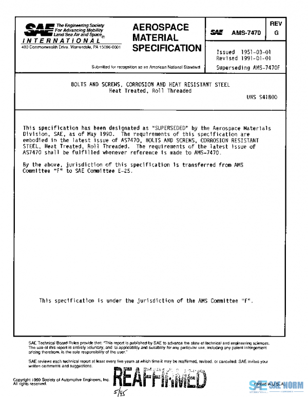 SAE AMS7470G PDF
